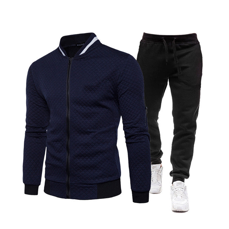 Men's athletic tracksuit set with practical zipper and elastic cuffs Lune London