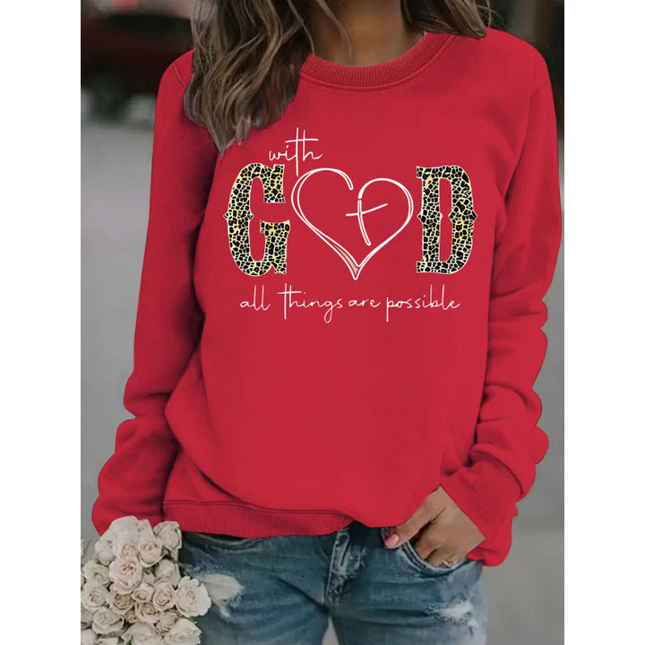 Sweat-shirt pour femmes avec design de mode créatif et message motivant Chic & Stil