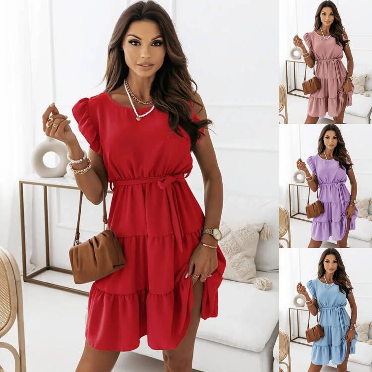 Lune London ruffled tulle mini dress
