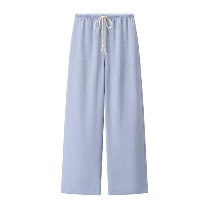 Leisure pants for women with a wide cut and comfortable elastic waistband Lune London