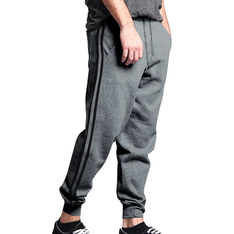 Chic and Stylish Men's Sport Jogging Pants with Side Stripe