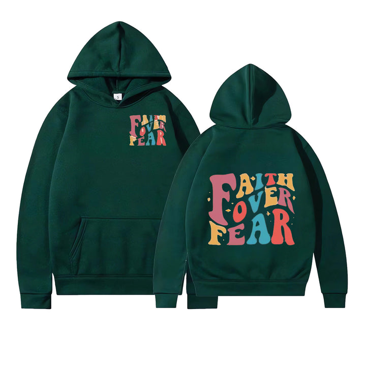 Women's Hoodie with Motivational Graphic Details Chic & Stil