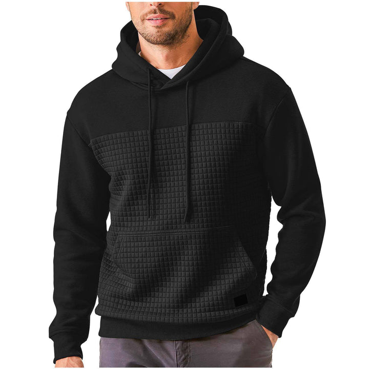 Men's hoodie with textured upper material Lune London