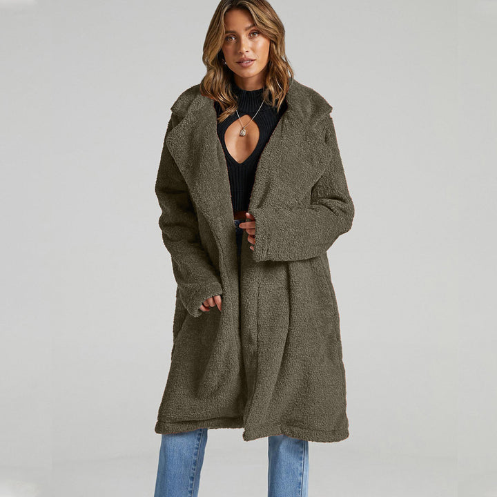 Ladies Long Chic Fleece Jacket