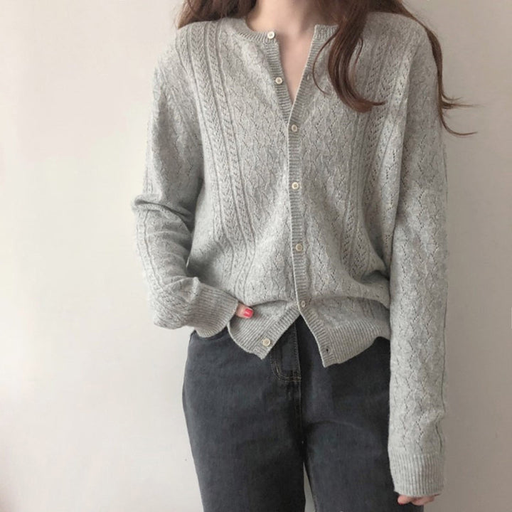Cardigan pour femmes avec motif en relief Chic & Stil