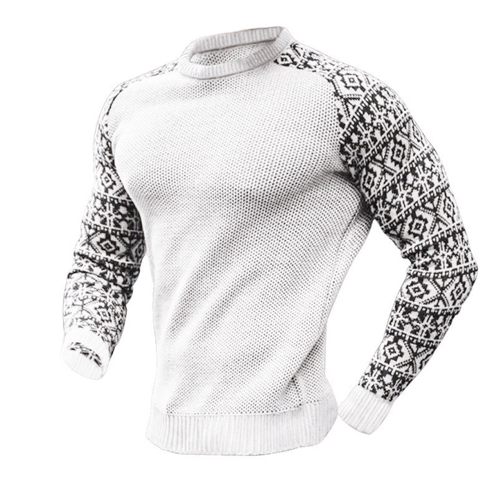 Men's knit sweater with graphic pattern Lune London