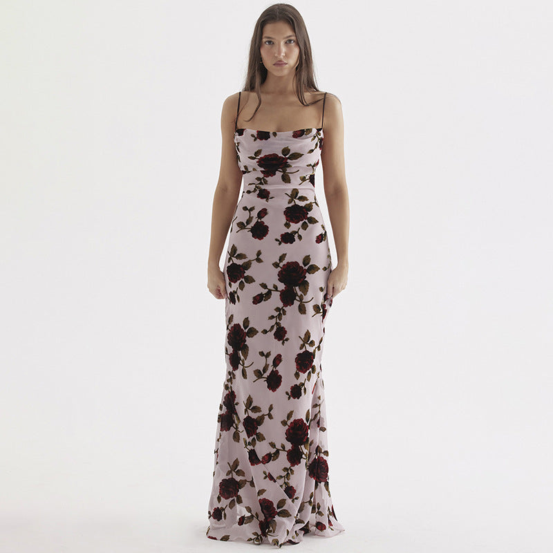 Ladies Floral Long Maxi Dress Lune London 1751507272
