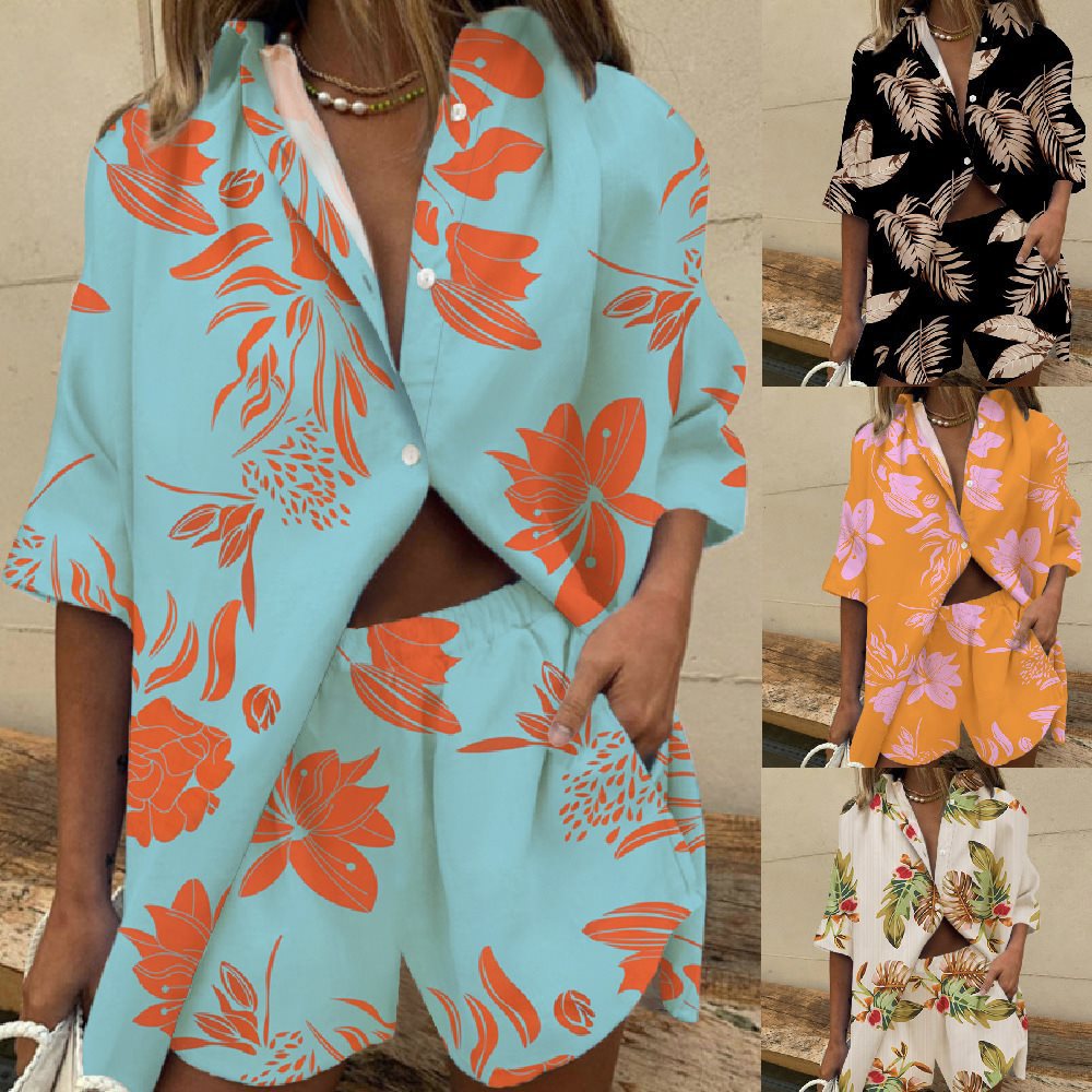 Tenue décontractée pour femmes avec motif de feuille tropicale Lune London