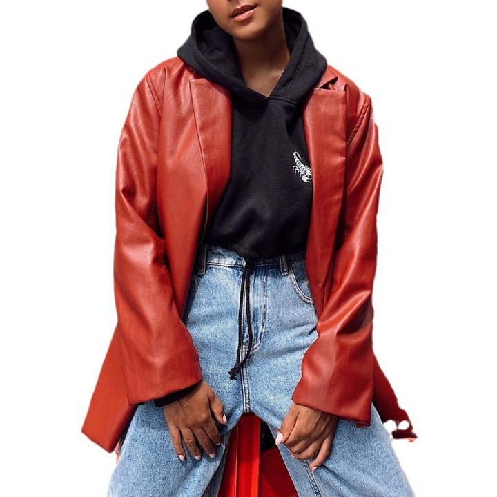 Elegant and stylish synthetic leather jacket for women Lune London