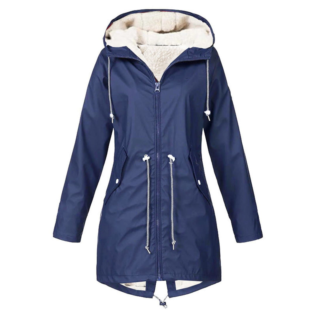 Trendy women's transition jacket with warm inner lining and practical hood Lune Londonl