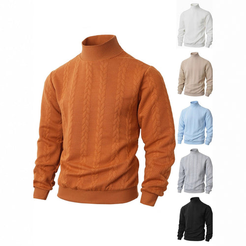 Structured high-neck sweater for men Lune London