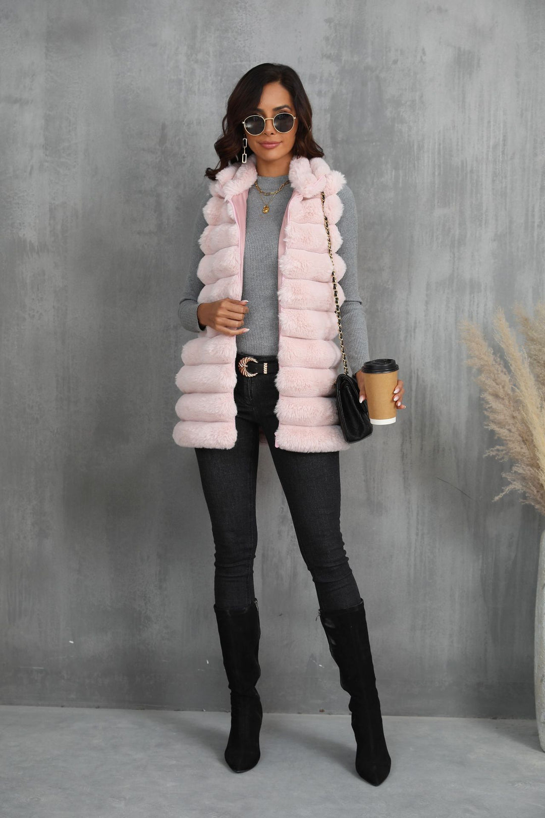 Chic Long Plush Fur Vest for Women