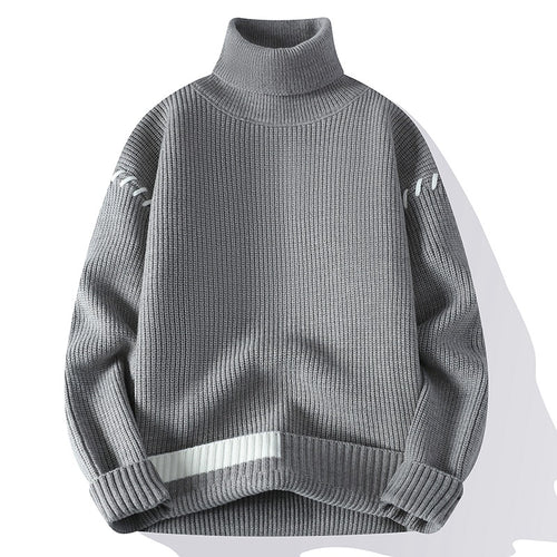Thick turtleneck sweater for women with decorative details on the sleeves Lune London