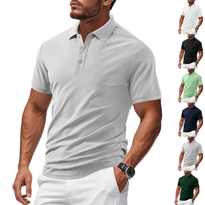 Men's polo in functional breathable material with a modern cut Lune London