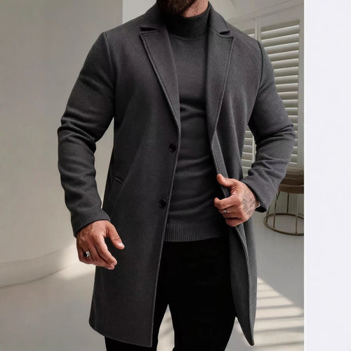 Elegant wool coat for men Lune London