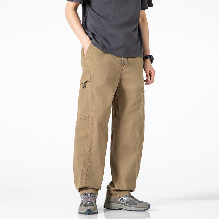 Pantalons cargo confortables pour hommes avec poches latérales et poches arrière pratiques Lune London