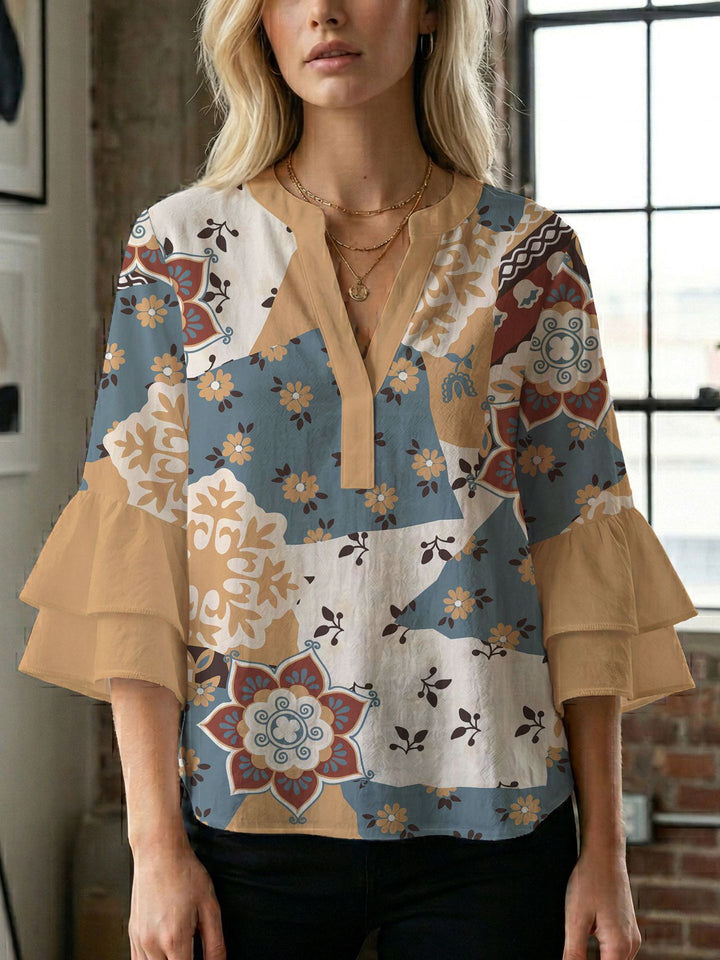 Ladies blouse with beautiful floral design Lune London