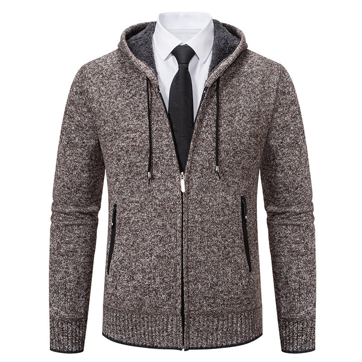 Hooded jacket for men with soft fleece lining and elegant details Lune London