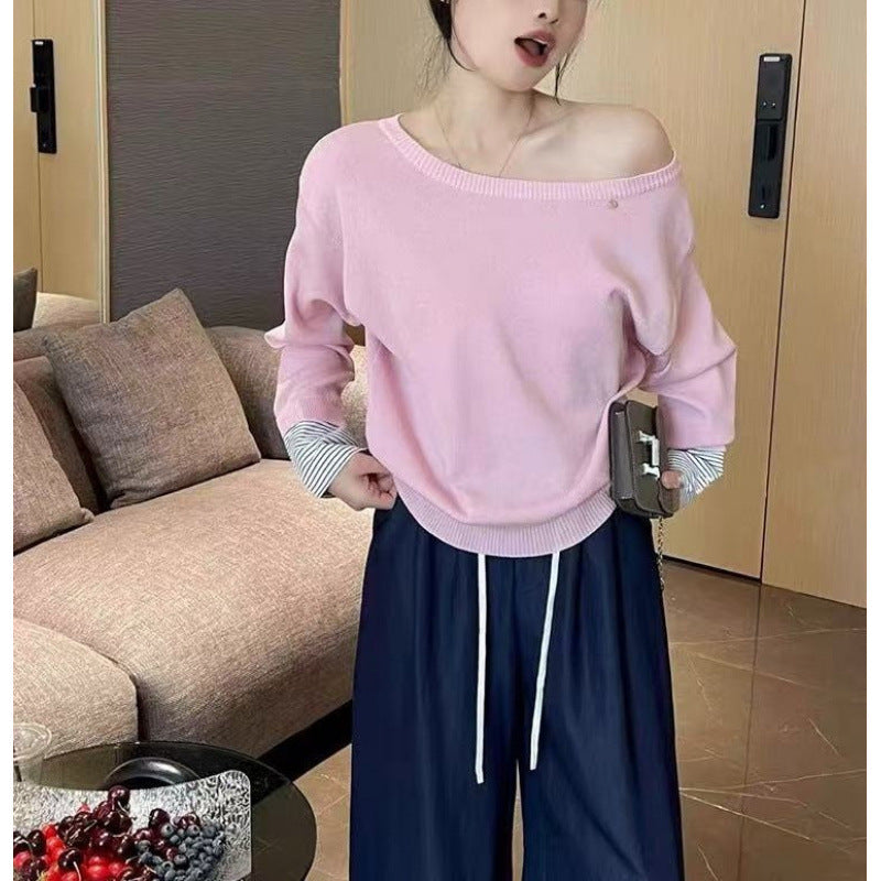 Pull décontracté pour femmes avec manches intérieures amovibles Chic & Stil