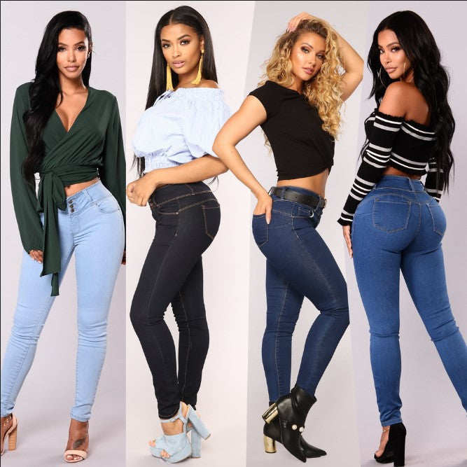 Women's fitted jeans with high waist and slim leg Lune London