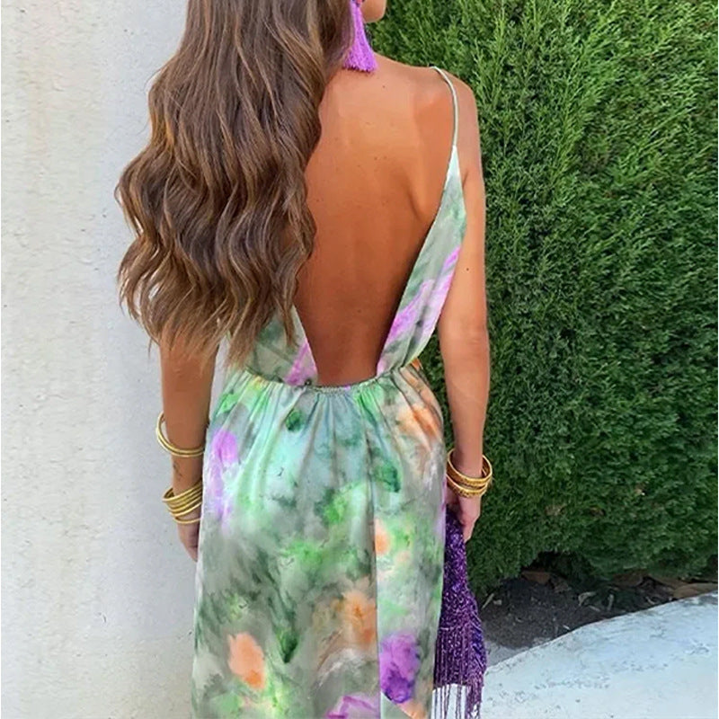 Robe Maxi Élégante pour Femmes avec Couper Joueur et Manches Transparentes Chic & Stil