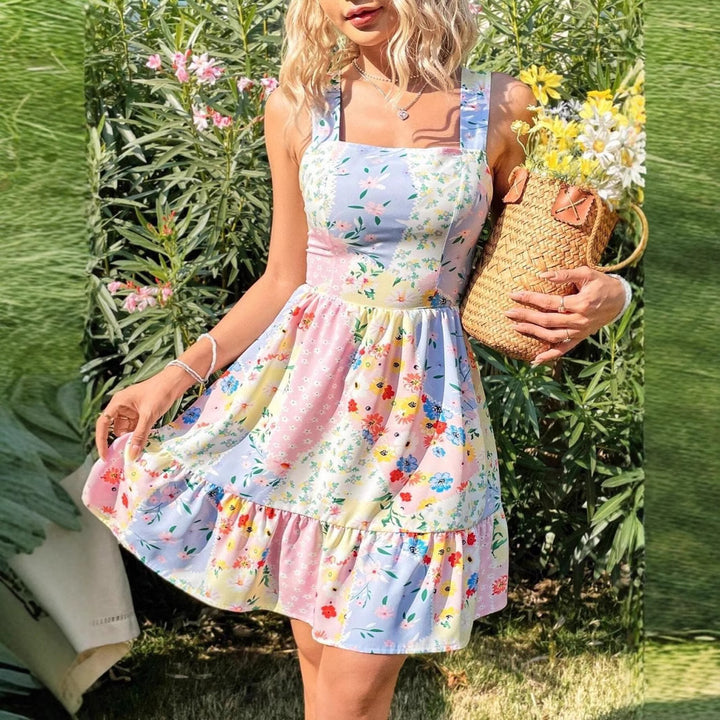 Lune London Floral Ruffled Summer Dress for Women