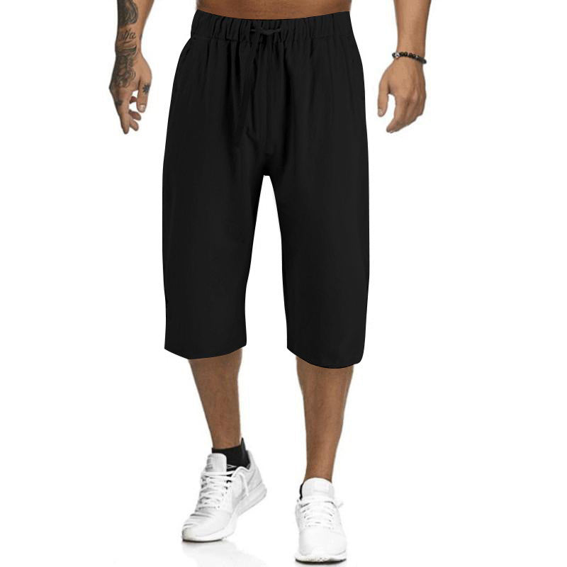 Light leisure pants for men with elastic waistband and practical side pockets Lune London