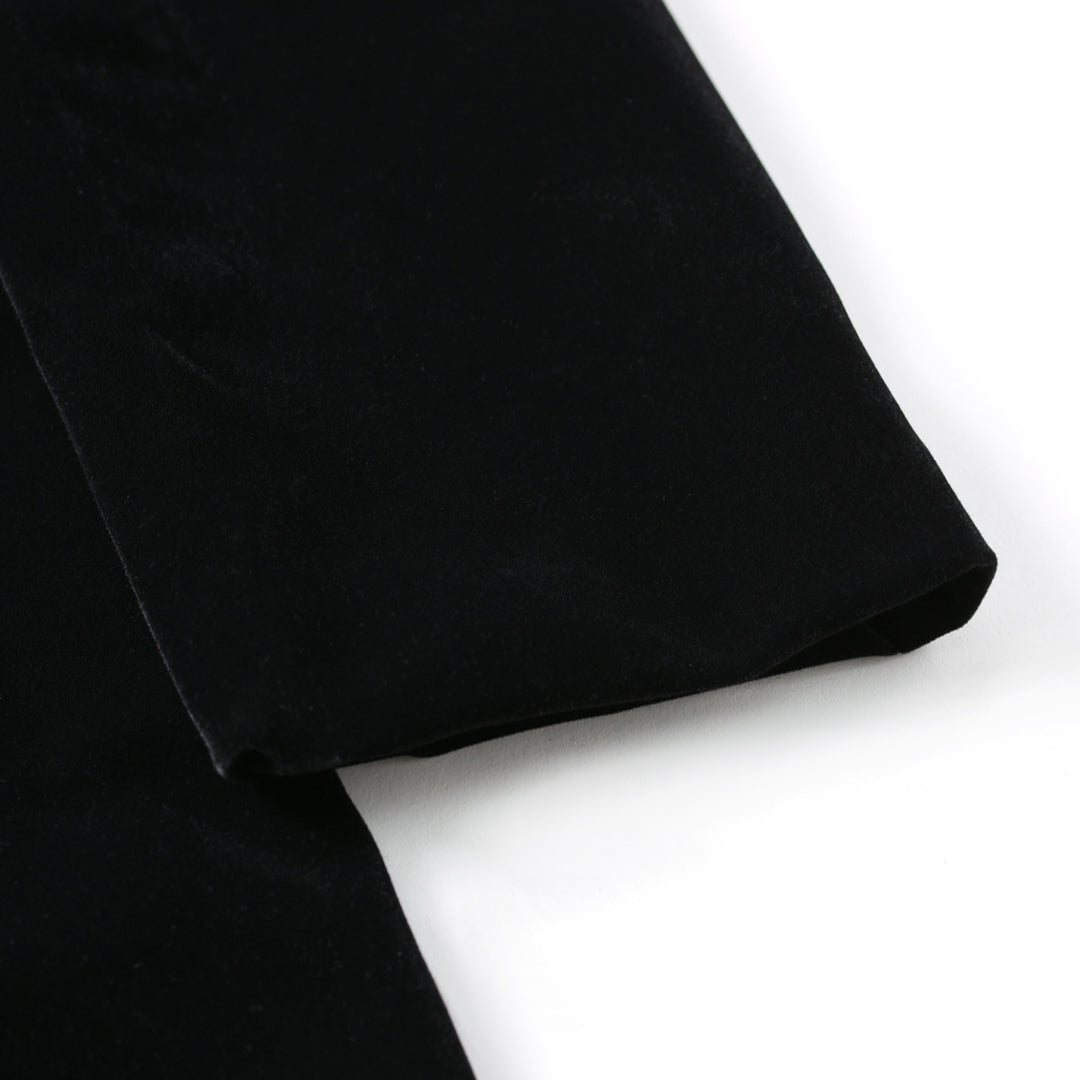 Sparkling velvet jacket for men with satin collar Lune London