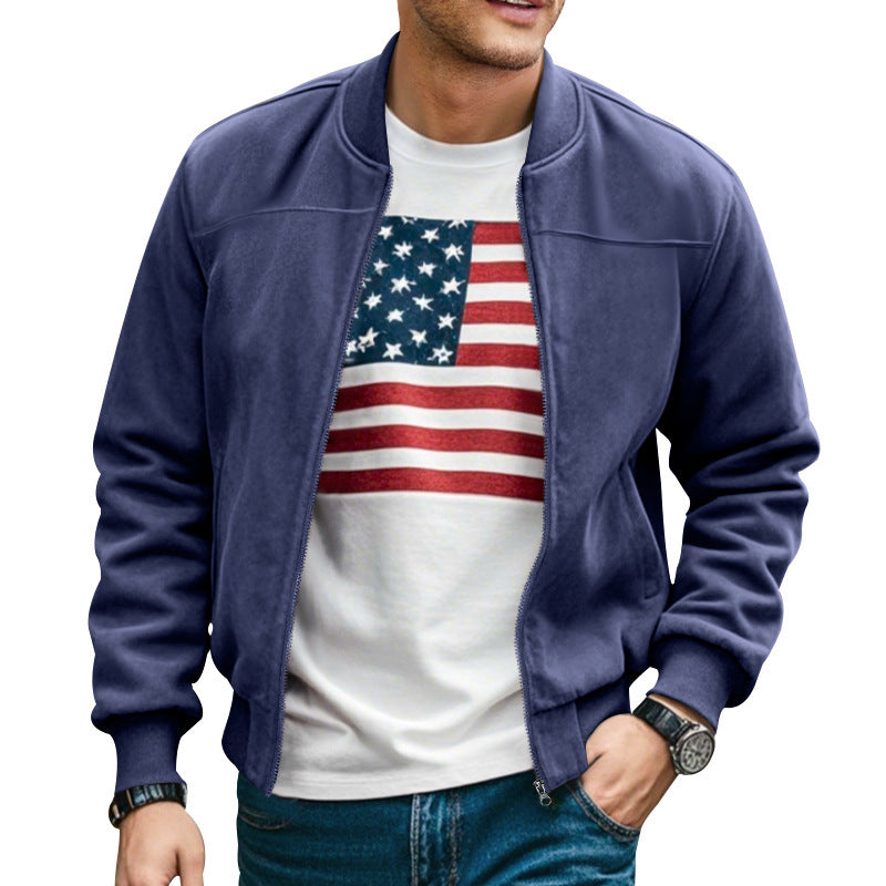 Stylish bomber jacket for men with practical pockets and soft inner lining Lune London