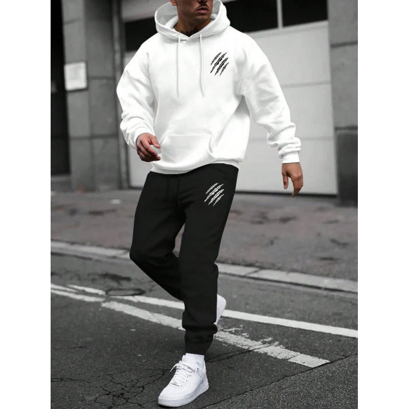 Men's hoodie tracksuit with creative graphics and comfortable fit Chic & Stil