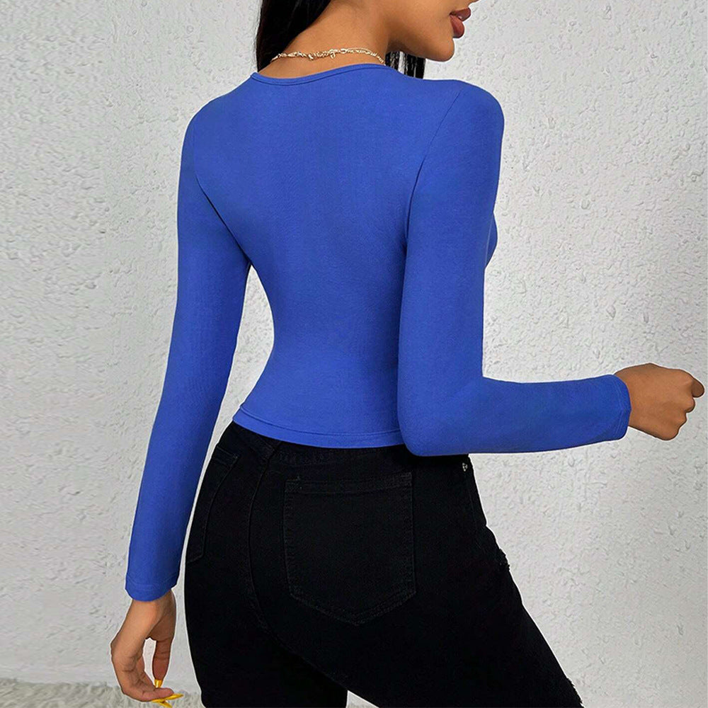 Top à manches longues pour femmes avec cordon réglable Chic & Stil