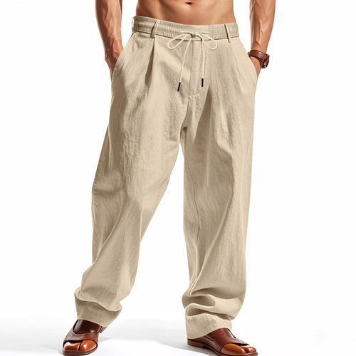 Casual pants for men with elegant pleats and a comfortable fit Lune London