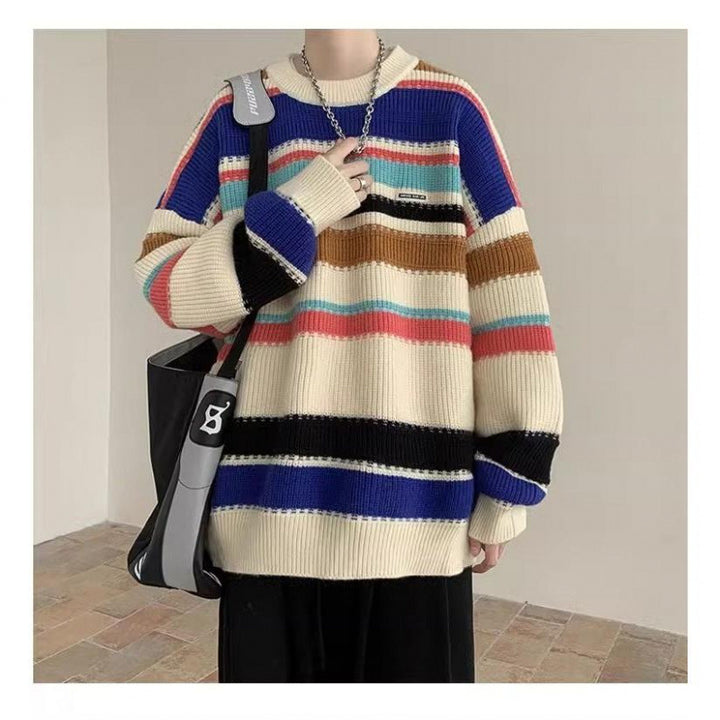 Lune London oversized striped design casual sweater for women
