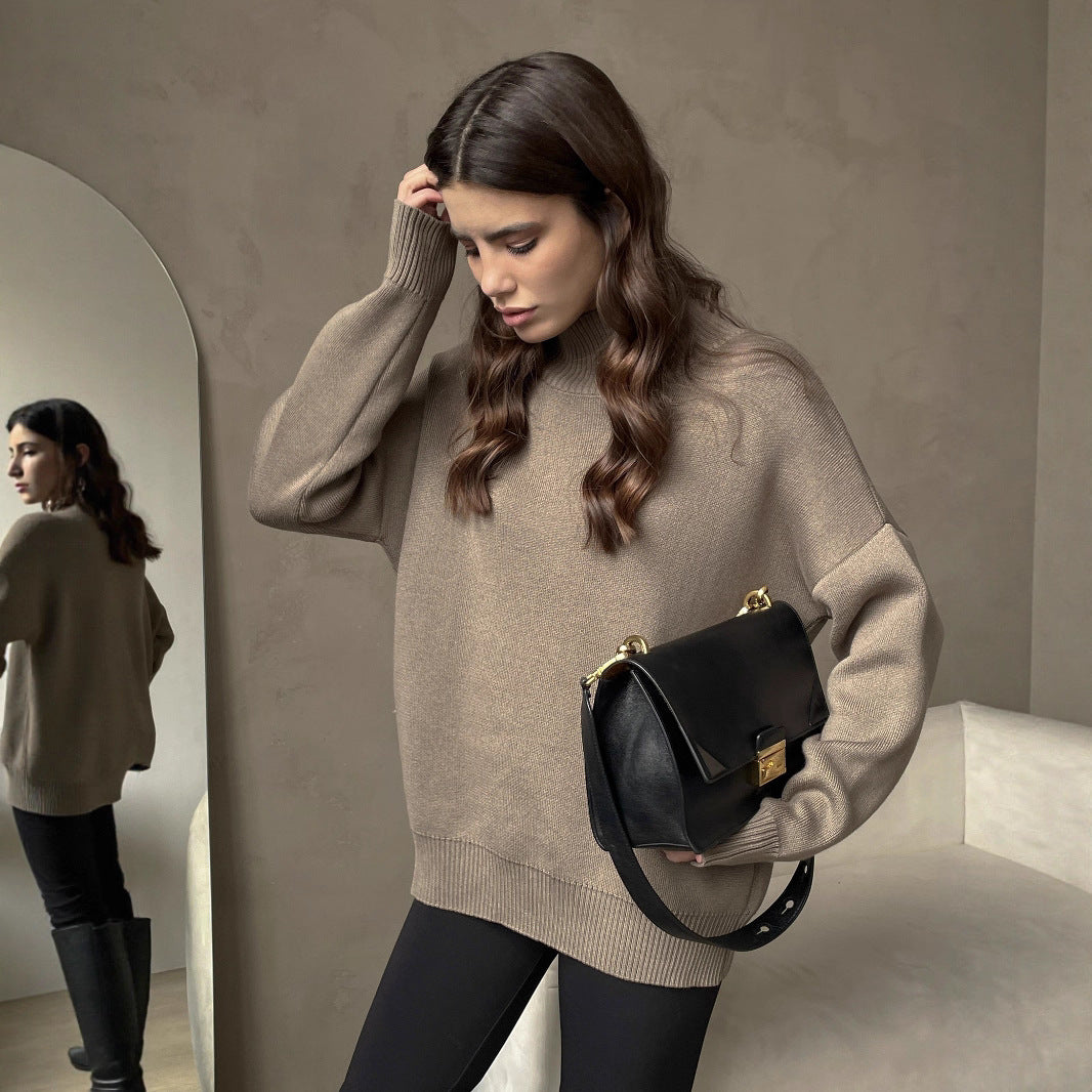 Elegant high collar sweater for women Lune London