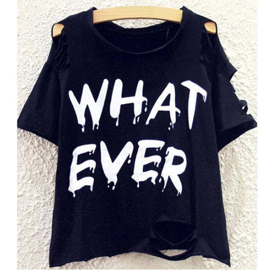 Women's Trendy Oversized T-Shirt with Refined Cut-Out Sleeves Lune London