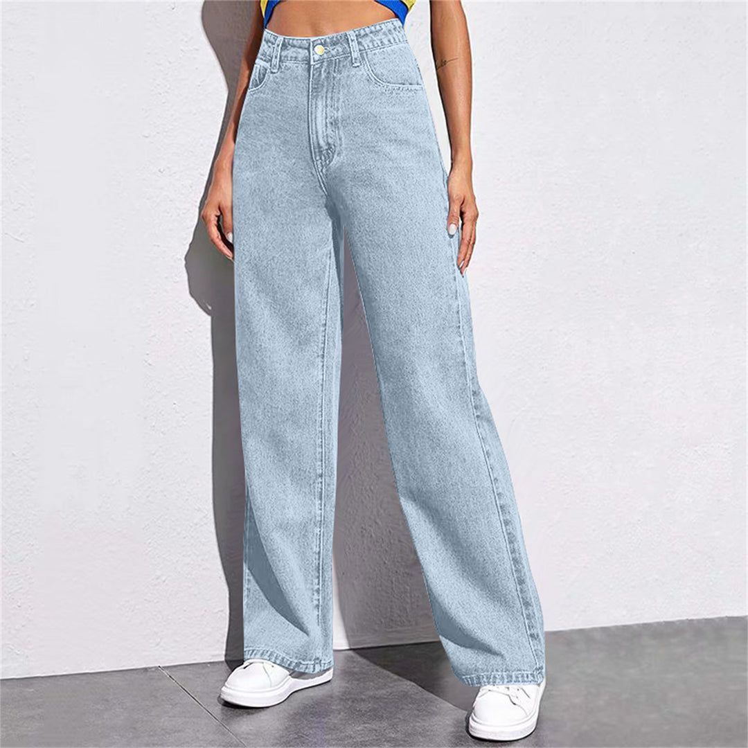 Women's Loose High-Waist Jeans in a Casual Fit with Elegant Details Lune London