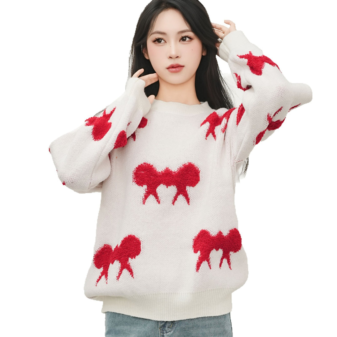 Pull en tricot épais pour femmes avec un design ludique Chic & Stil