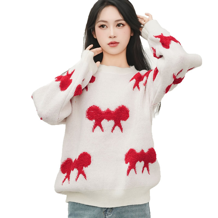 Pull en tricot épais pour femmes avec un design ludique Chic & Stil