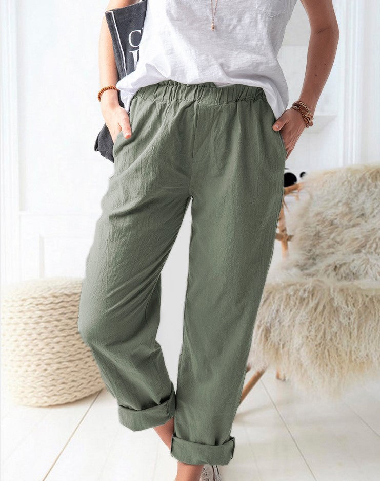 Loose linen pants for women Lune London