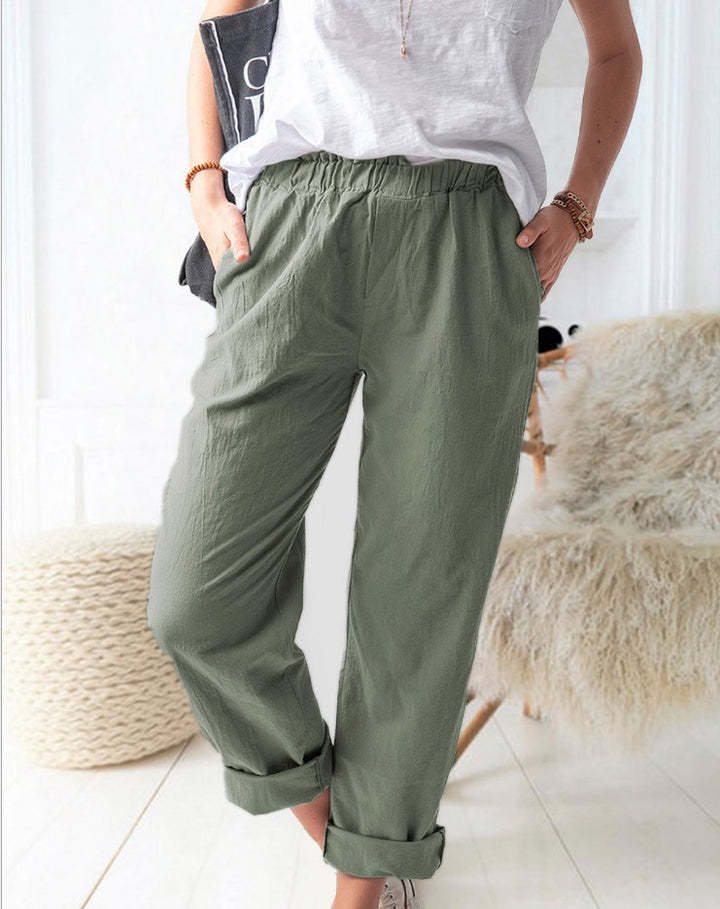 Loose linen pants for women Lune London