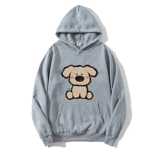 Women’s hooded sweatshirt with cute dog design Chic & Stil