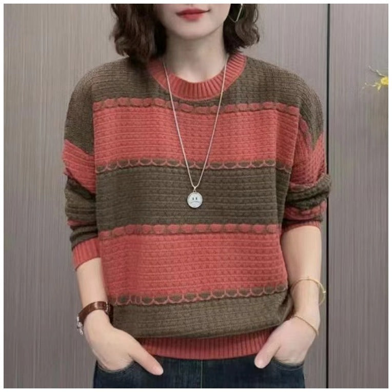 Pull en tricot pour femmes avec un design structuré et une coupe décontractée Lune London