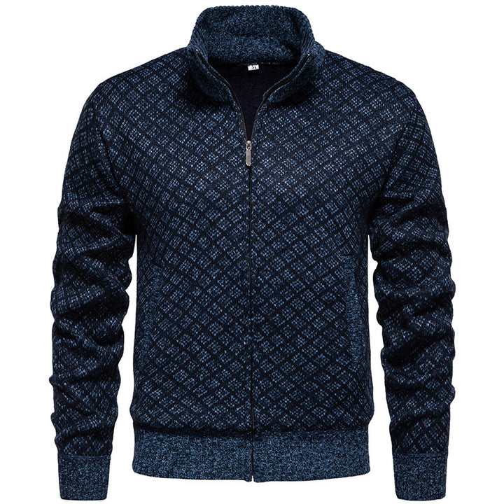 Quilted zip sweatshirt jacket for men Lune London