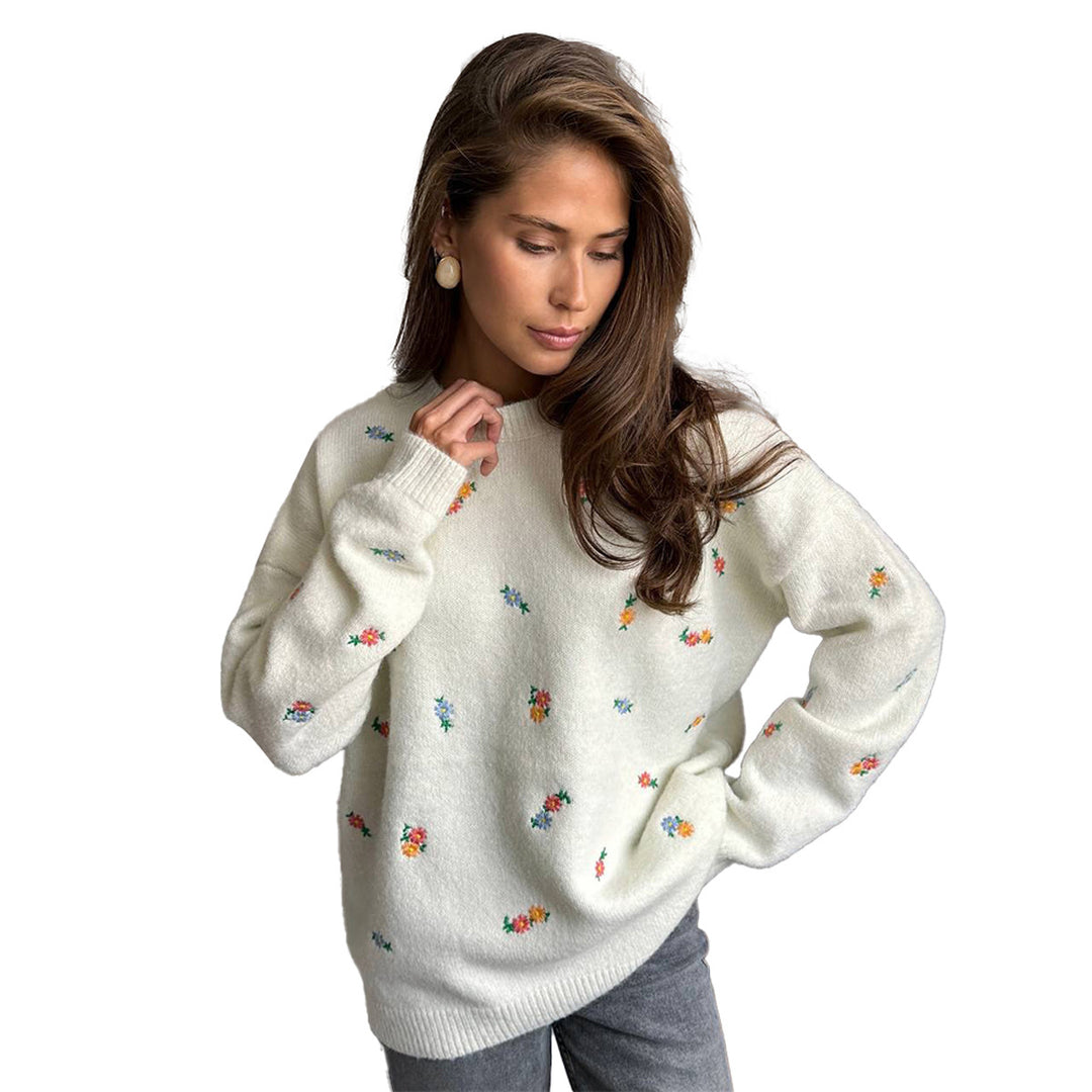 Robe en coton doux pour femmes avec motif fleuri et taille élastique Chic & Stil