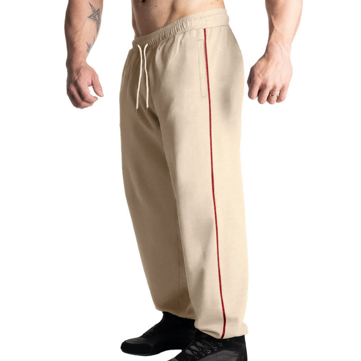 Sporty men's jogger pants with elastic waistband and practical side pockets Lune London