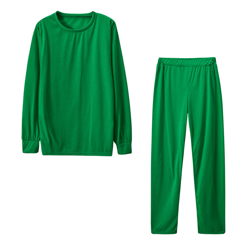 Women's Long Sleeve Pajama Set with Elastic Pants Lune London