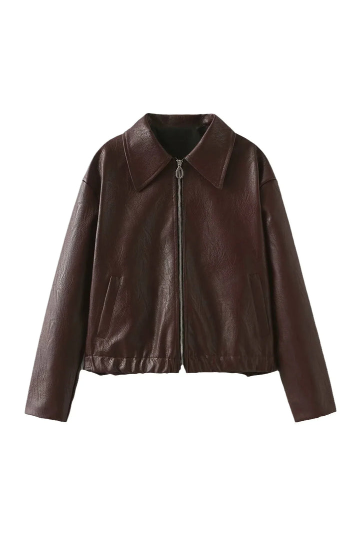 Lune London | Revers Leather Biker Jacket