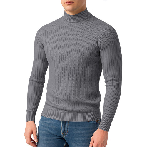 High-quality knitted turtleneck sweater for men Lune London