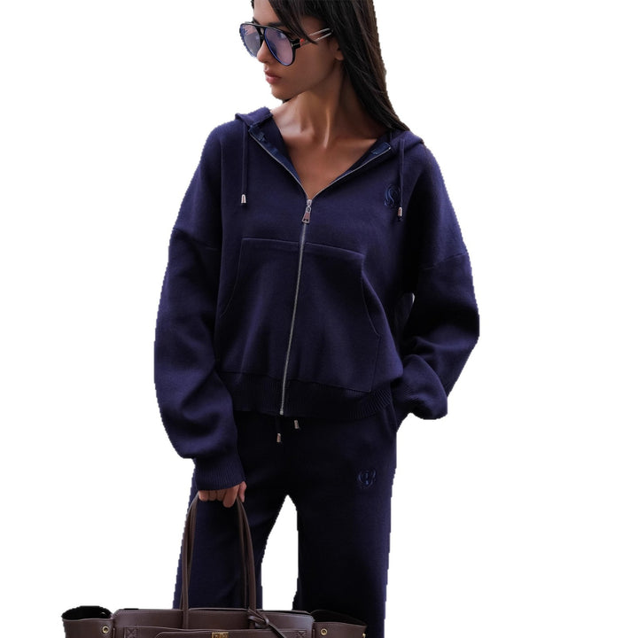 Ensemble de loisirs pour femmes à coupe décontractée et col montant Chic & Stil