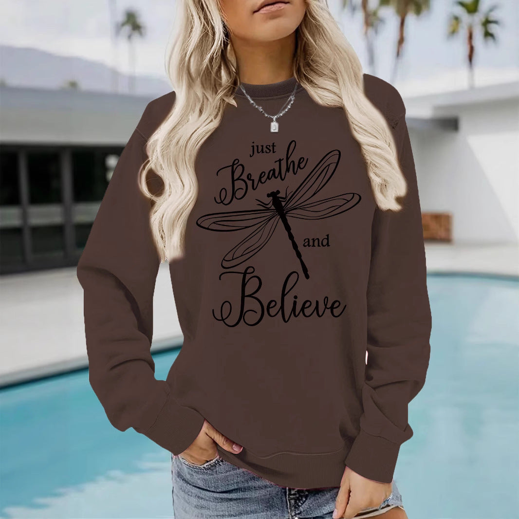 Sweat-shirt femme avec motif inspirant de cerf-volant et coupe décontractée Chic & Stil